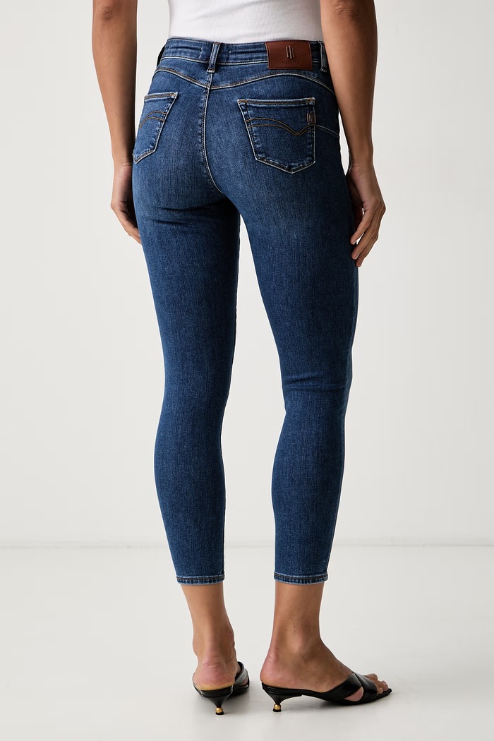 Odzież Fracomina jeansy skinny damskie FP26WV8000D46002 granatowy