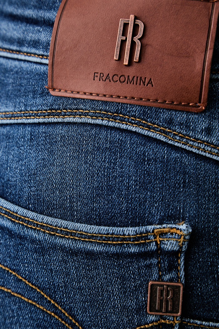 Fracomina jeansy skinny damskie granatowy FP26WV8000D46002