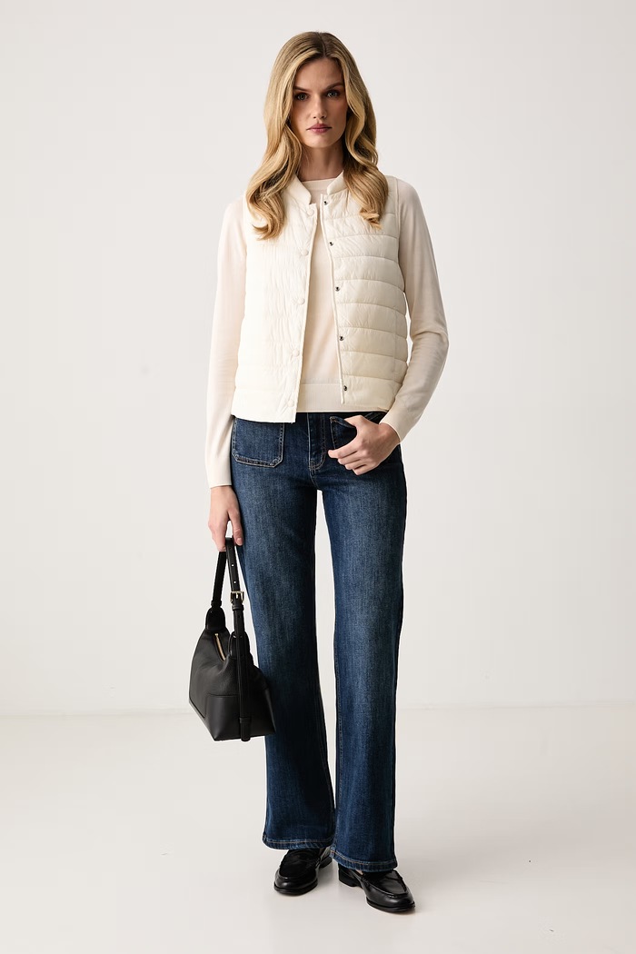 United Colors of Benetton Jeansy straight damskie 48CMDF0CE niebieski AW26