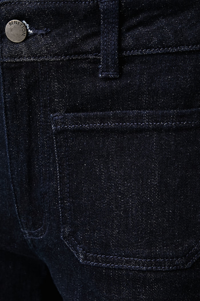 Jeansy straight damskie United Colors of Benetton 48CMDF0CE granatowy