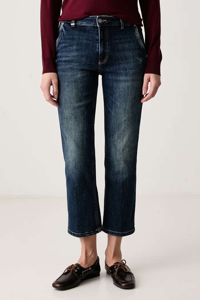 United Colors of Benetton Jeansy regular damskie niebieski 4X8RDF0CJ