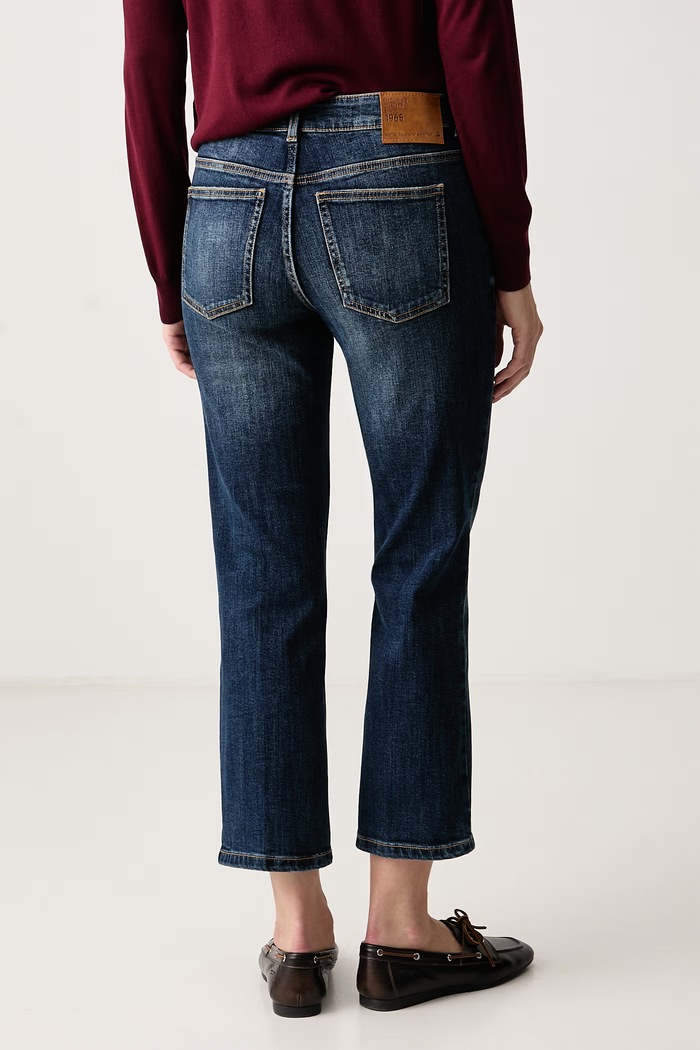 Odzież United Colors of Benetton Jeansy regular damskie 4X8RDF0CJ niebieski