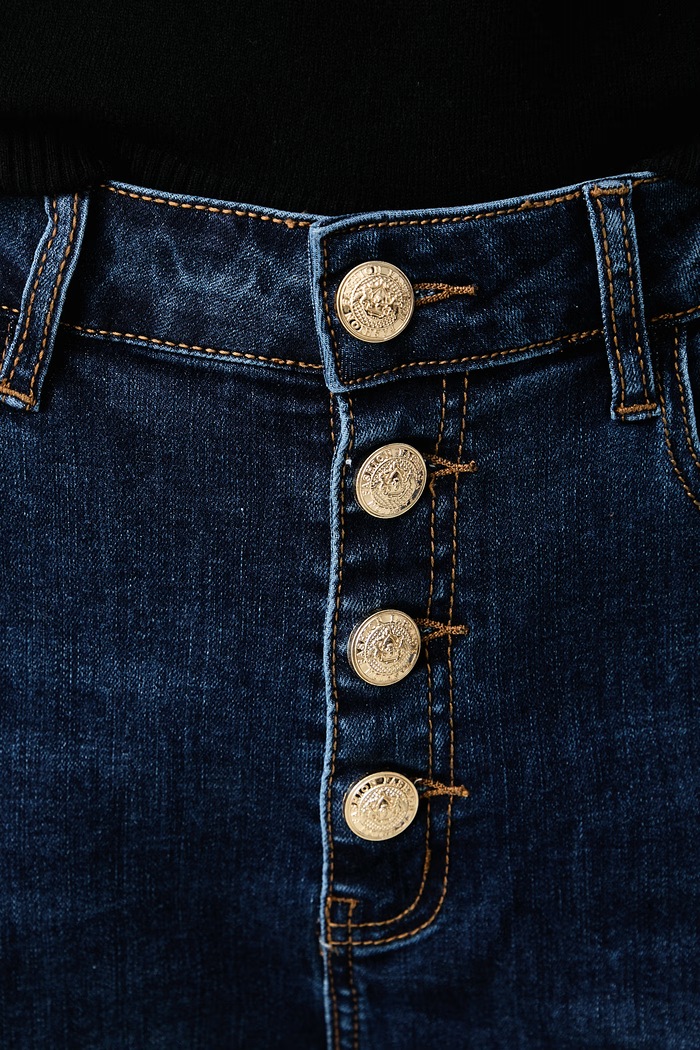 Jeansy mom fit damskie Gaudi 621BD26024 niebieski