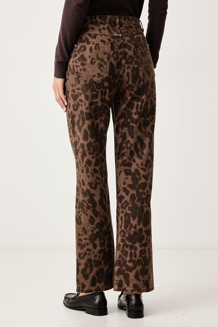 Odzież Gaudi Jeansy straight damskie 621BD25017 brązowy