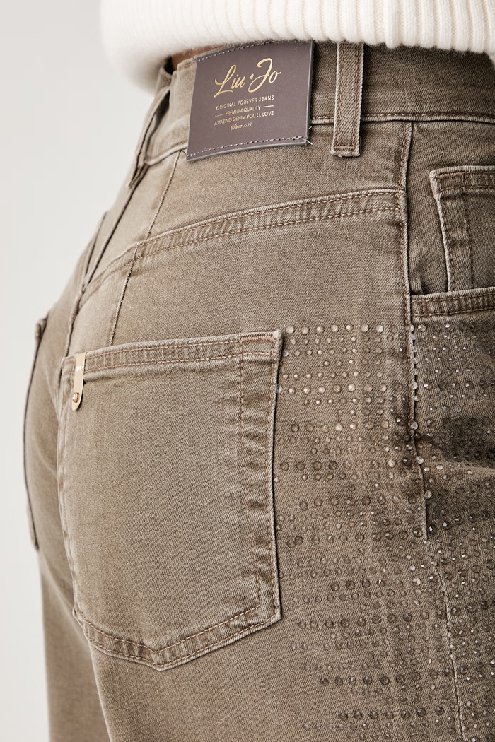Liu Jo jeansy relaxed fit damskie brązowy UF6230.T778A
