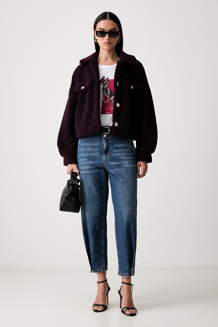 Liu Jo jeansy relaxed fit damskie UF6130.D0294 niebieski AW26