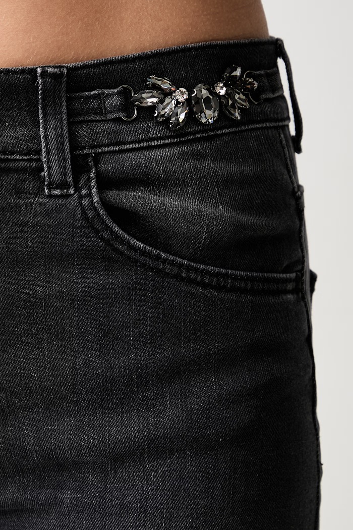 Liu Jo jeansy wide leg damskie szary UF6096.D0375