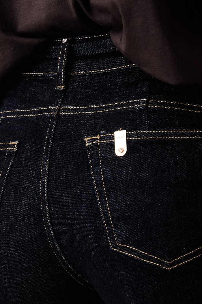 Liu Jo jeansy flare damskie granatowy UF6088.D0264
