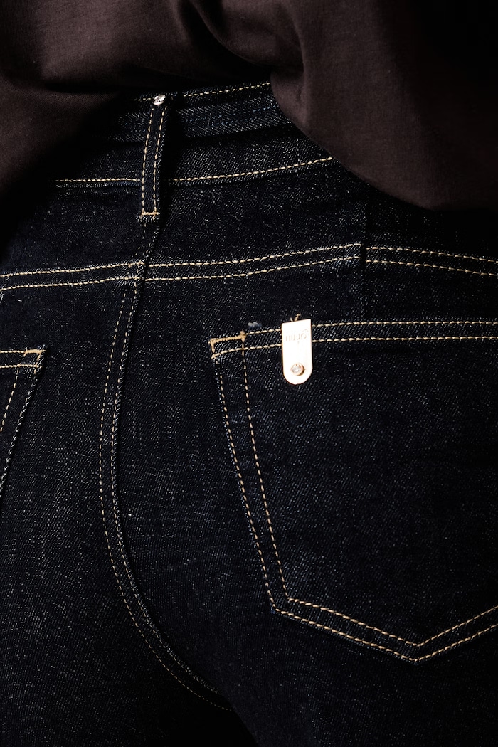 Liu Jo jeansy flare damskie granatowy UF6088.D0264