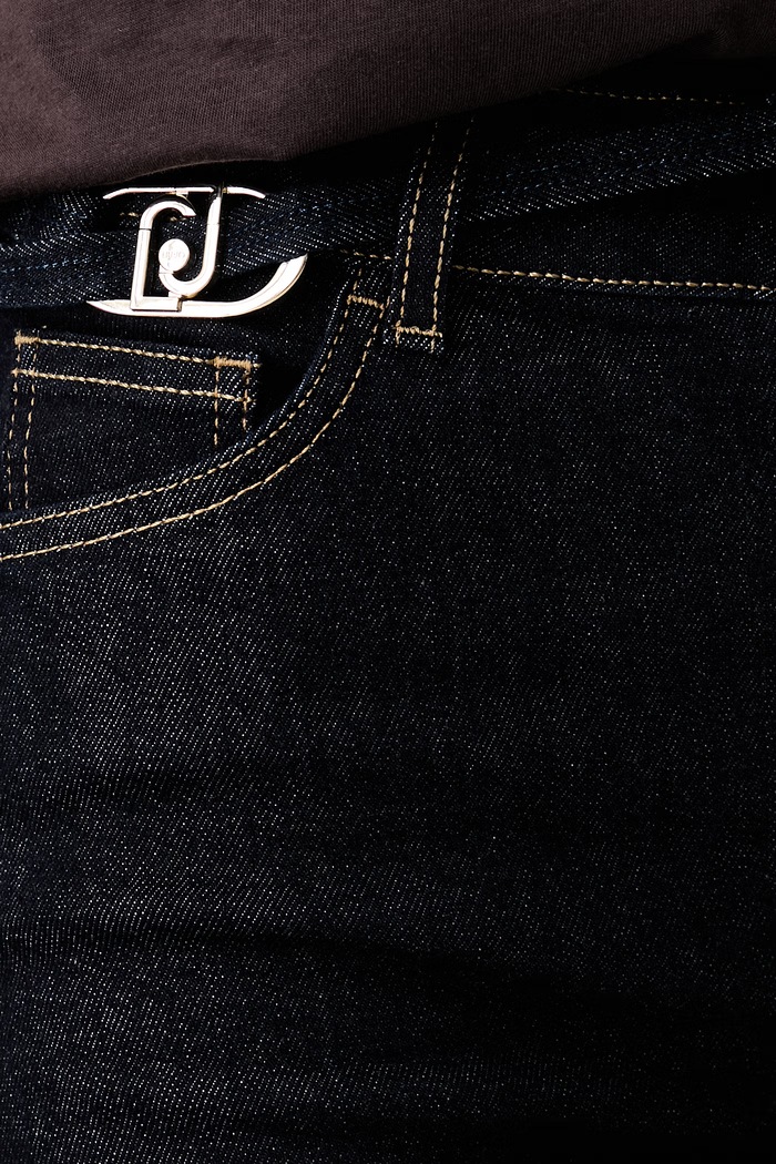 Liu Jo jeansy flare damskie UF6088.D0264 granatowy