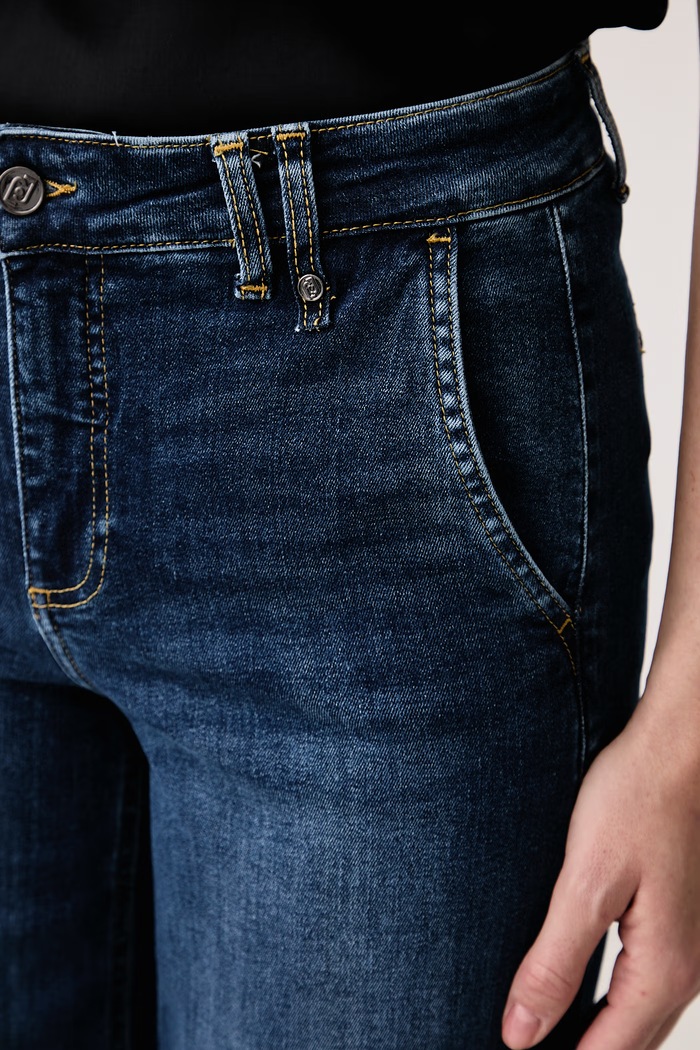 Jeansy straight damskie Liu Jo UF6083.DS085 granatowy