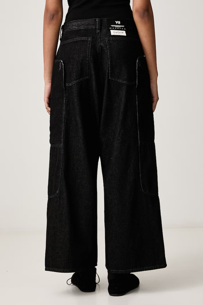 Odzież Y-3 W DENIM SL PNT jeansy relaxed fit damskie KS1450 czarny