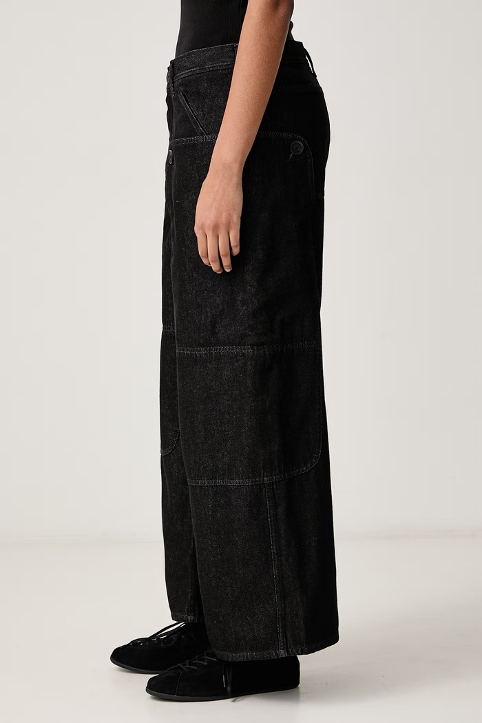 W DENIM SL PNT jeansy relaxed fit damskie Y-3 KS1450 czarny