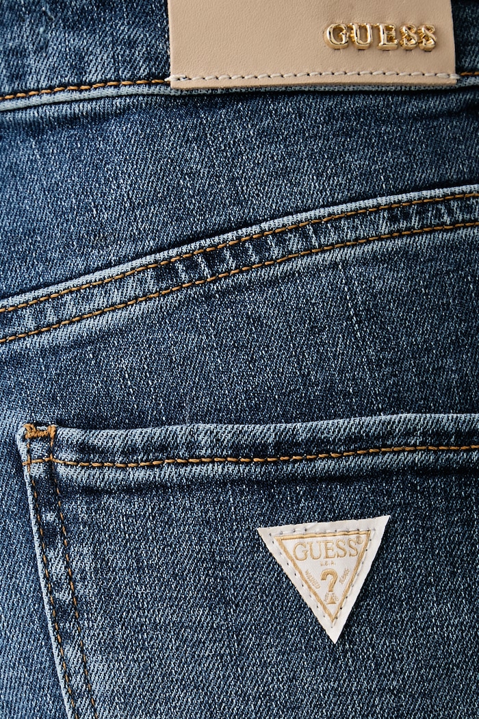 Jeansy straight damskie SEXY STRAIGHT Guess W6YA15.D1587 niebieski