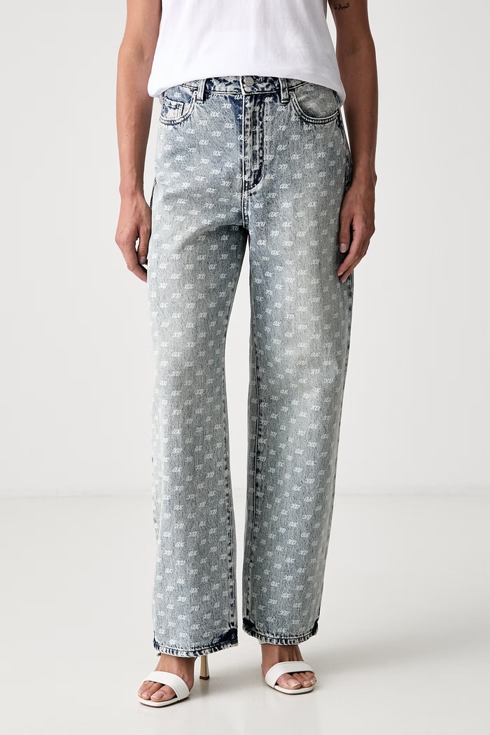Armani Exchange jeansy relaxed fit damskie niebieski XW000100.AF25777
