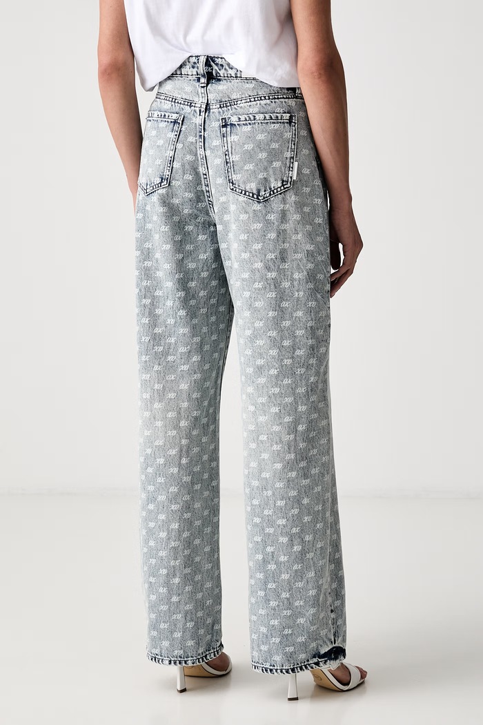 Odzież Armani Exchange jeansy relaxed fit damskie XW000100.AF25777 niebieski