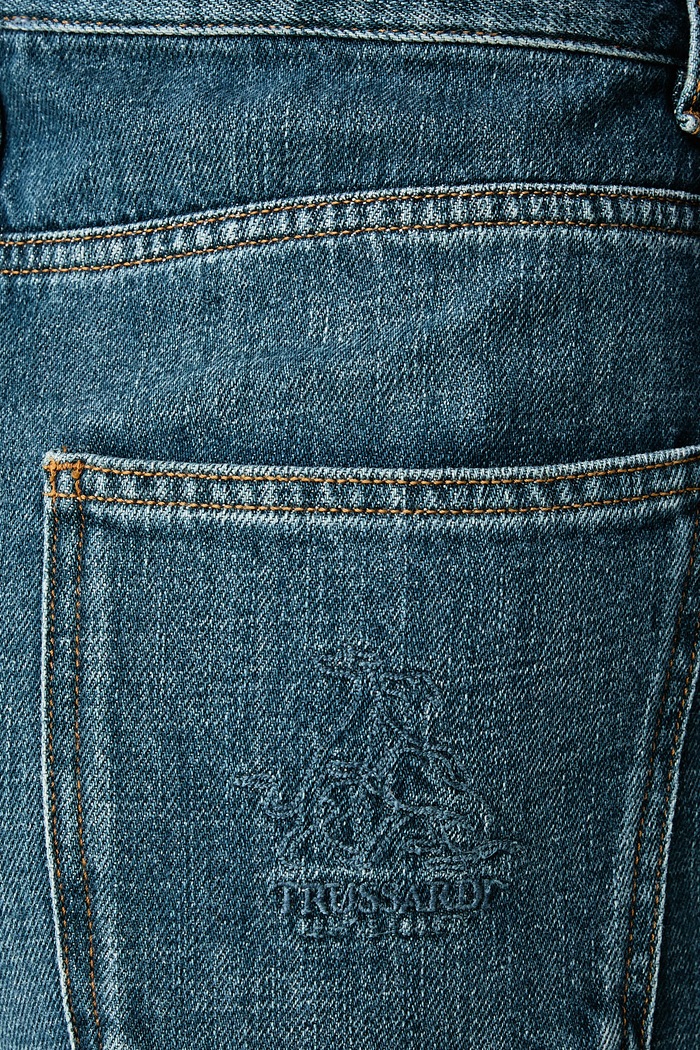 Jeansy boyfriend damskie Trussardi P4409700444N niebieski