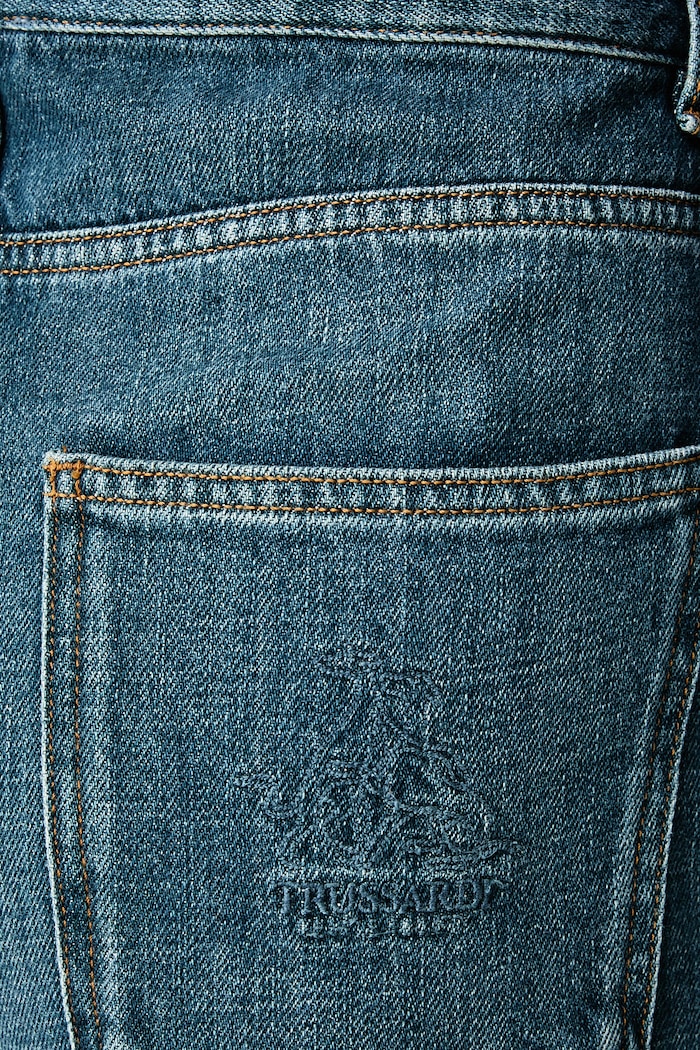 Jeansy boyfriend damskie Trussardi P4409700444N niebieski