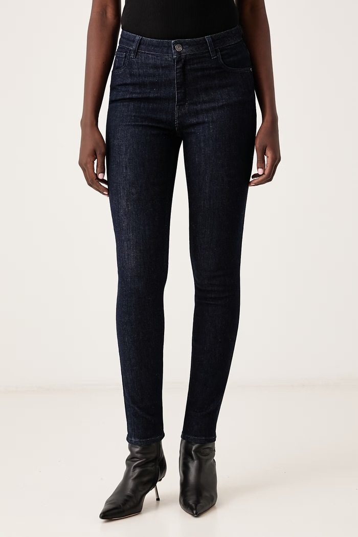 Trussardi Jeansy skinny damskie granatowy P4559F00426N