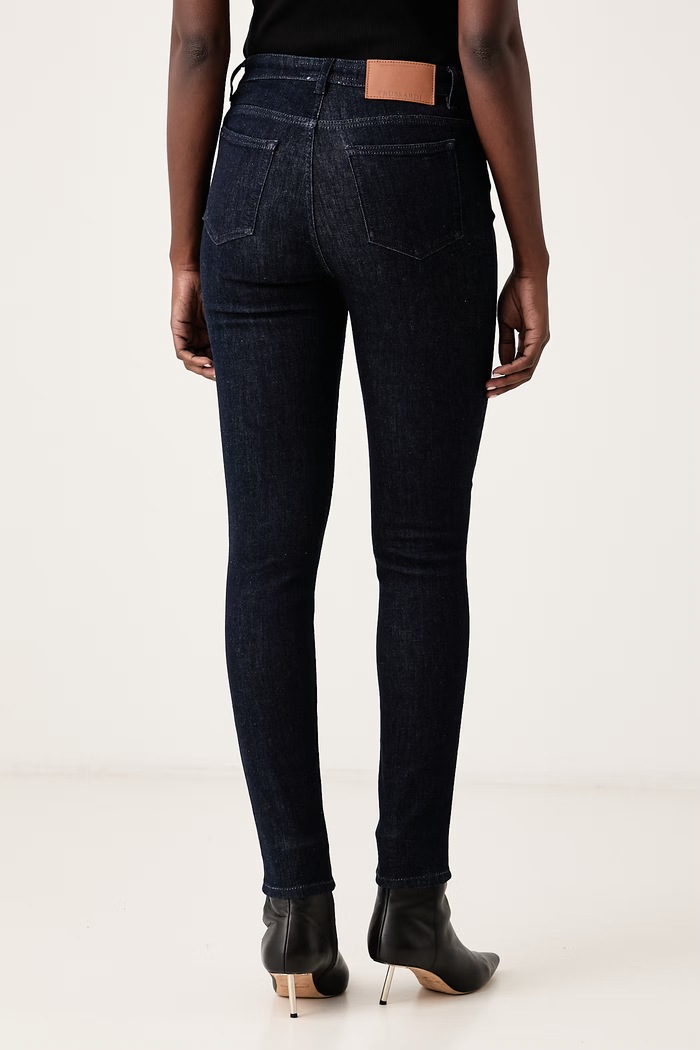Odzież Trussardi Jeansy skinny damskie P4559F00426N granatowy