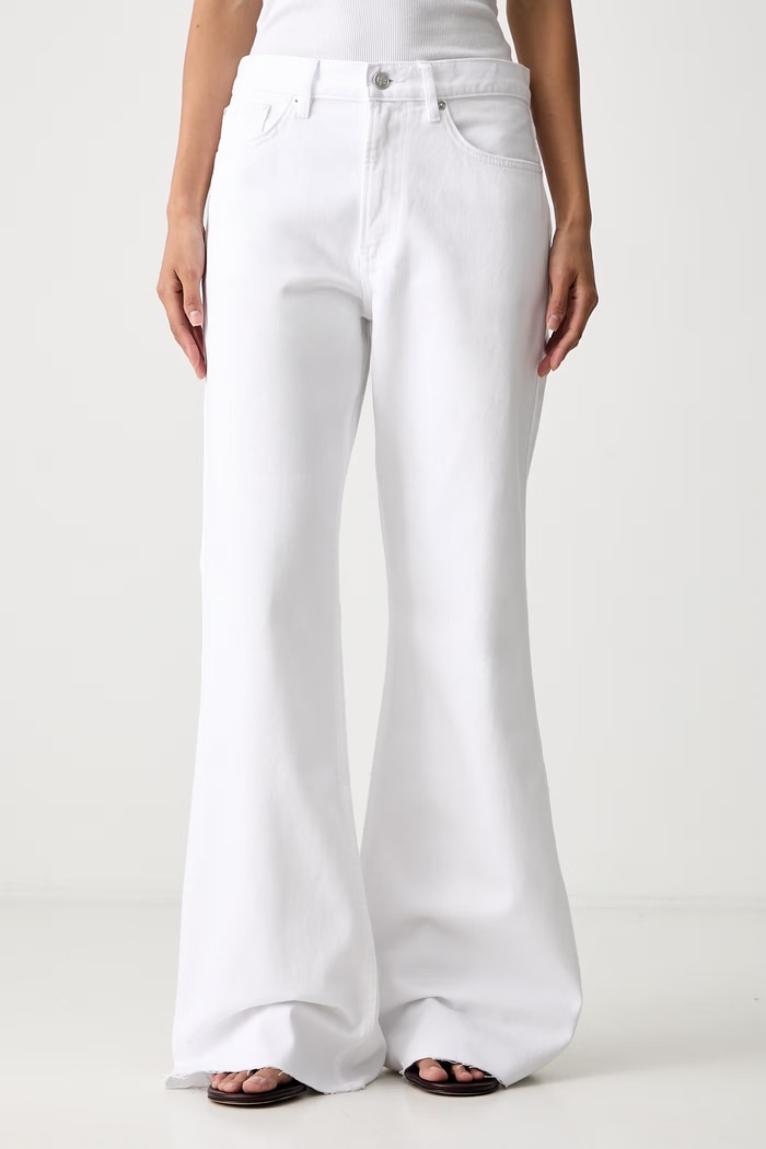 Anine Bing WYATT jeansy relaxed fit damskie biały A.06.12257.WTI1