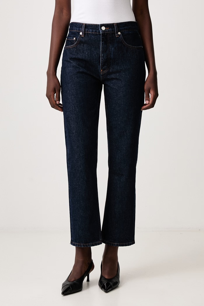 Anine Bing Kate jeansy straight damskie niebieski A.06.12589