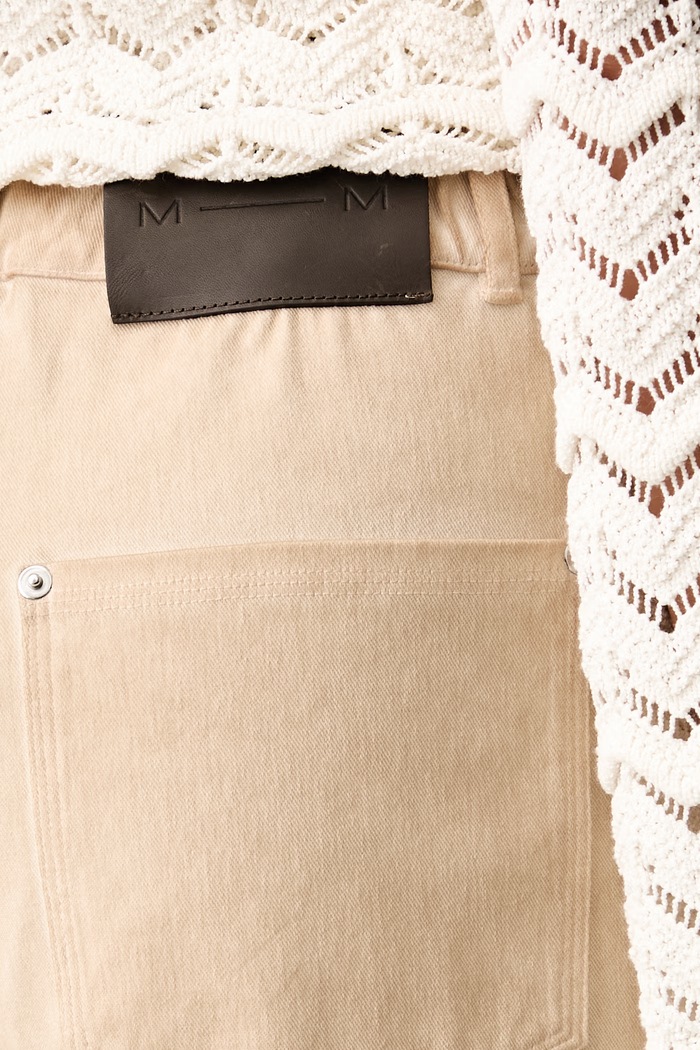 MM by Max Mara jeansy straight damskie MMLGELATO beżowy 2626786067600