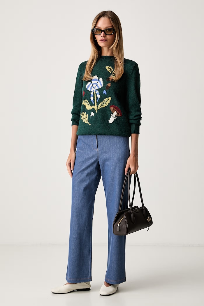 MM by Max Mara spodnie damskie z bawełną MMLEMIRO 2626786017600 niebieski AW26