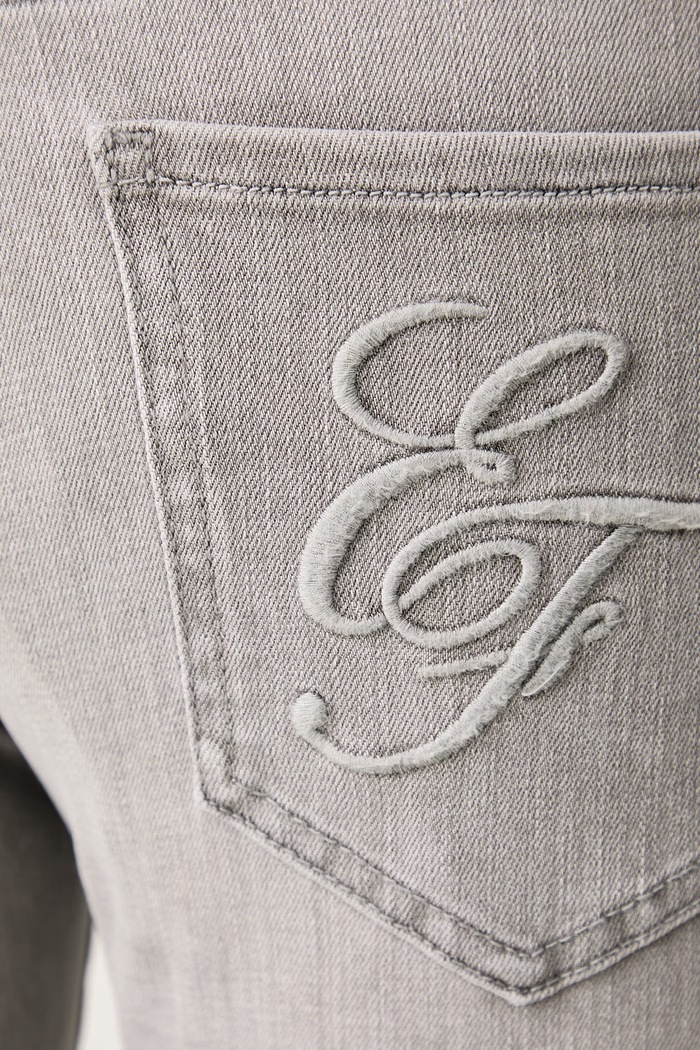 Jeansy skinny damskie Elisabetta Franchi szary PJ25N66E2