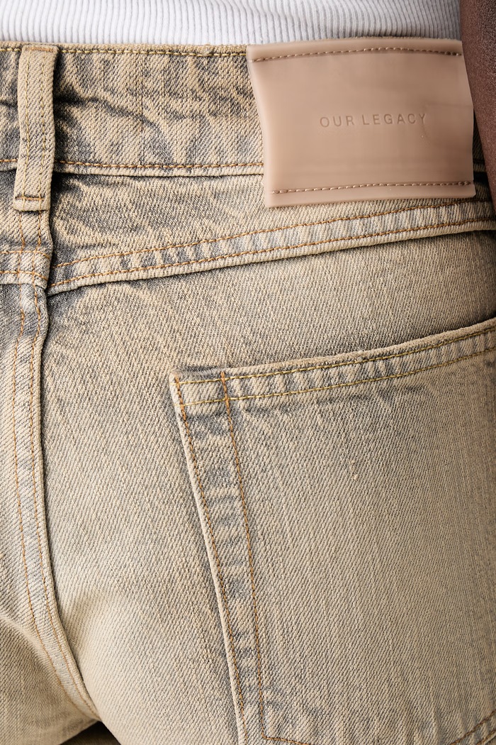 Our Legacy jeansy bootcut damskie W4265BW beżowy