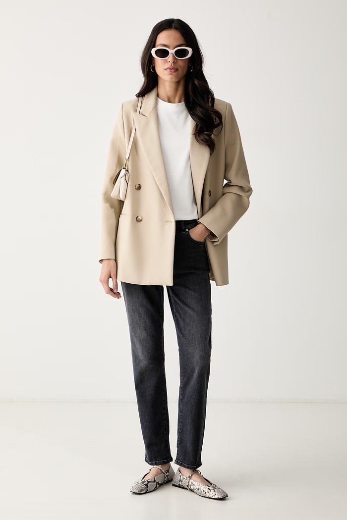 Weekend Max Mara jeansy damskie WKDLANA 2625186071600 szary AW26