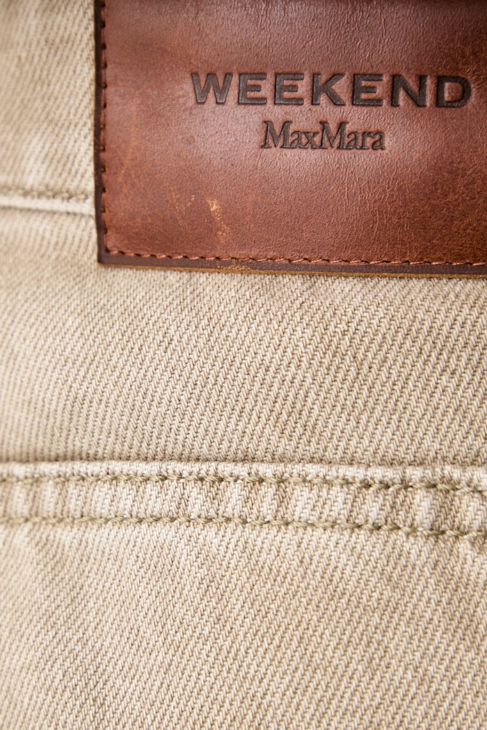 Weekend Max Mara jeansy relaxed fit damskie WKDARCADIA beżowy 2625186061600
