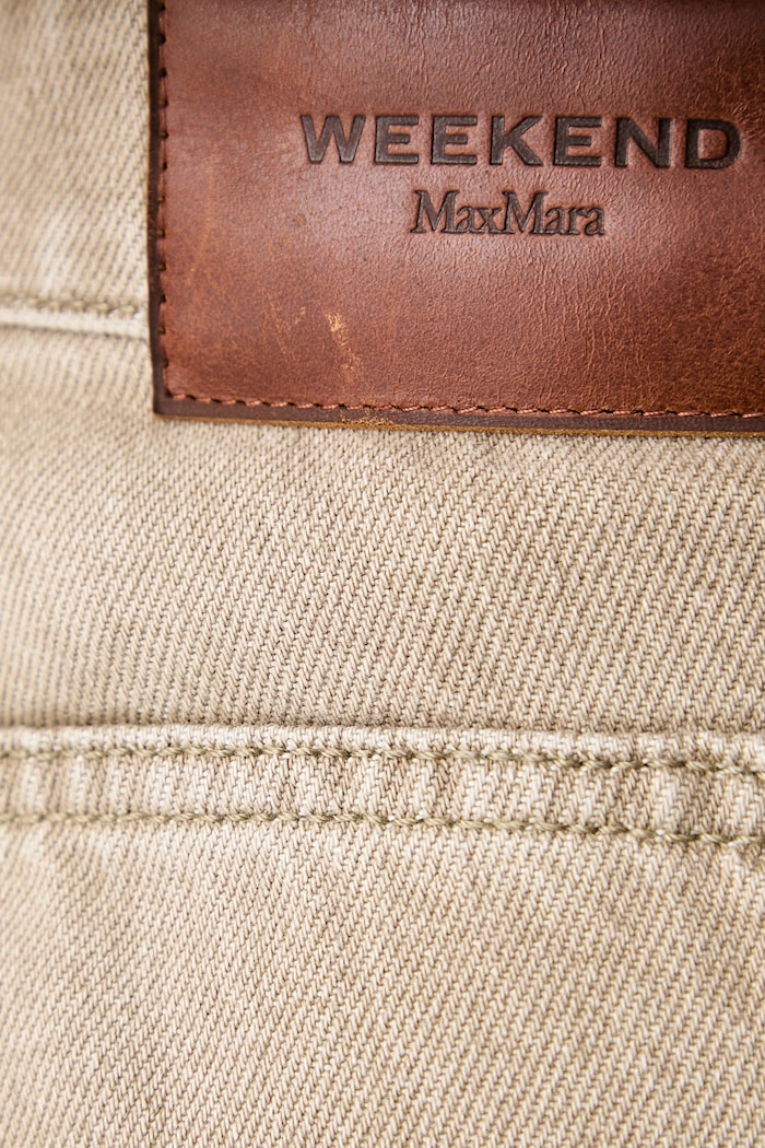 Weekend Max Mara jeansy relaxed fit damskie WKDARCADIA beżowy 2625186061600