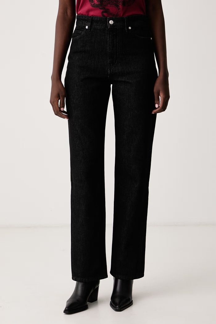 Zadig&Voltaire Jeansy regular damskie ETE czarny WWJE01342