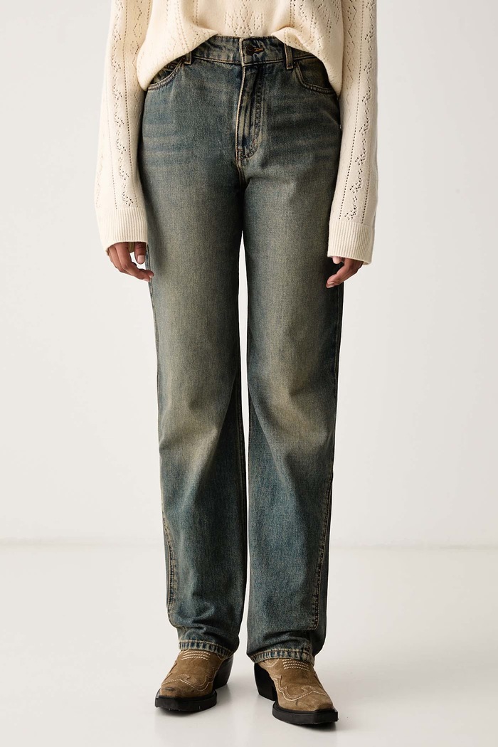 Zadig&Voltaire Jeansy relaxed fit damskie ETE niebieski WWJE01335