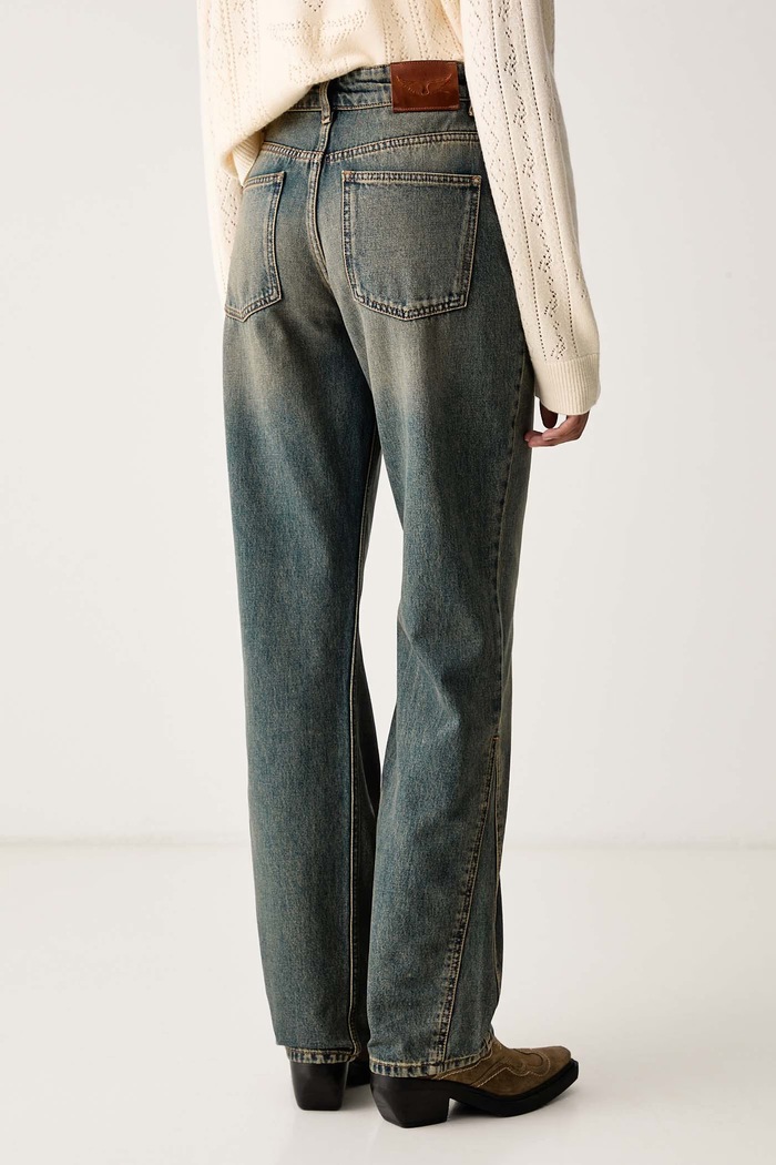 Odzież Zadig&Voltaire Jeansy relaxed fit damskie ETE WWJE01335 niebieski