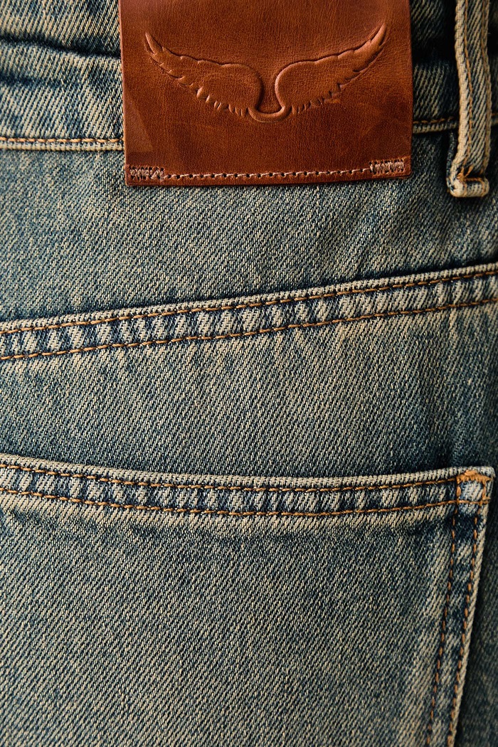 Jeansy relaxed fit damskie ETE Zadig&Voltaire WWJE01335 niebieski