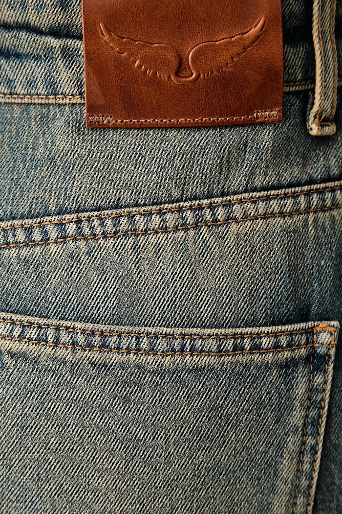 Jeansy relaxed fit damskie ETE Zadig&Voltaire WWJE01335 niebieski