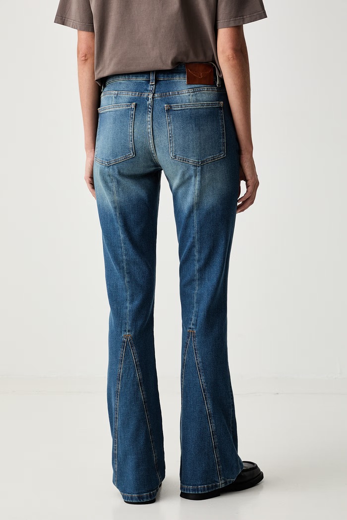 Ρούχα Zadig&Voltaire τζιν καμπάνα γυναικεία ECLIPSE WWJE01338 μπλε