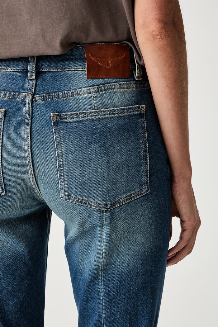 Zadig&Voltaire τζιν καμπάνα γυναικεία ECLIPSE μπλε WWJE01338