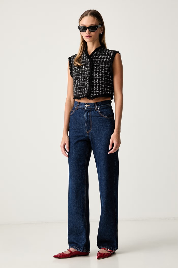 MSGM κανονικά γυναικεία 4141MDP231L.267763 σκούρο μπλε AW26