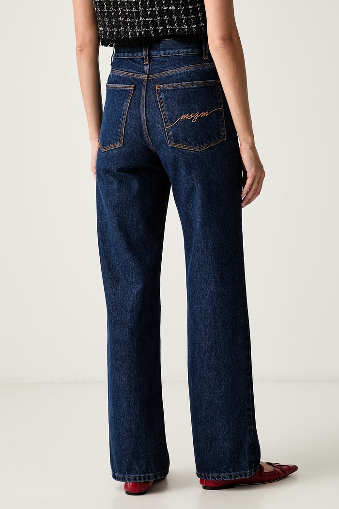 Ρούχα MSGM κανονικά γυναικεία 4141MDP231L.267763 σκούρο μπλε