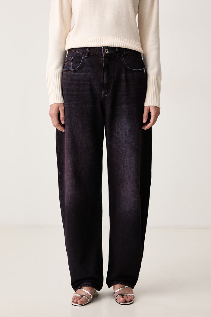 Patrizia Pepe Jeansy damskie fioletowy 8P0829.D0031