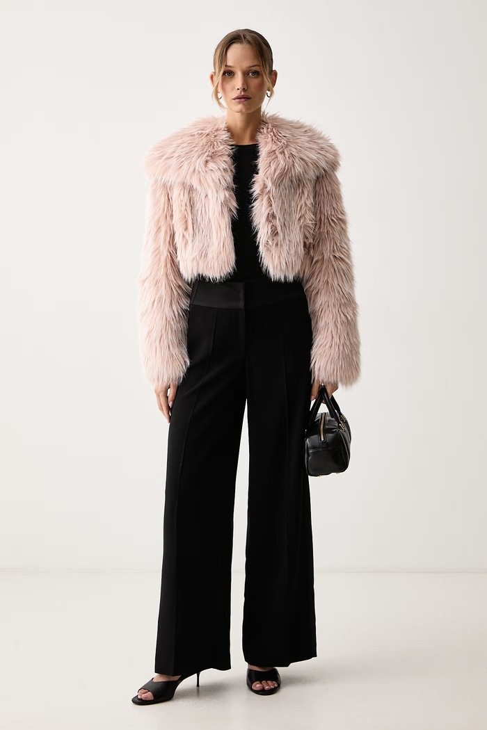 Patrizia Pepe Spodnie straight damskie 8P0244.C7004 czarny AW26