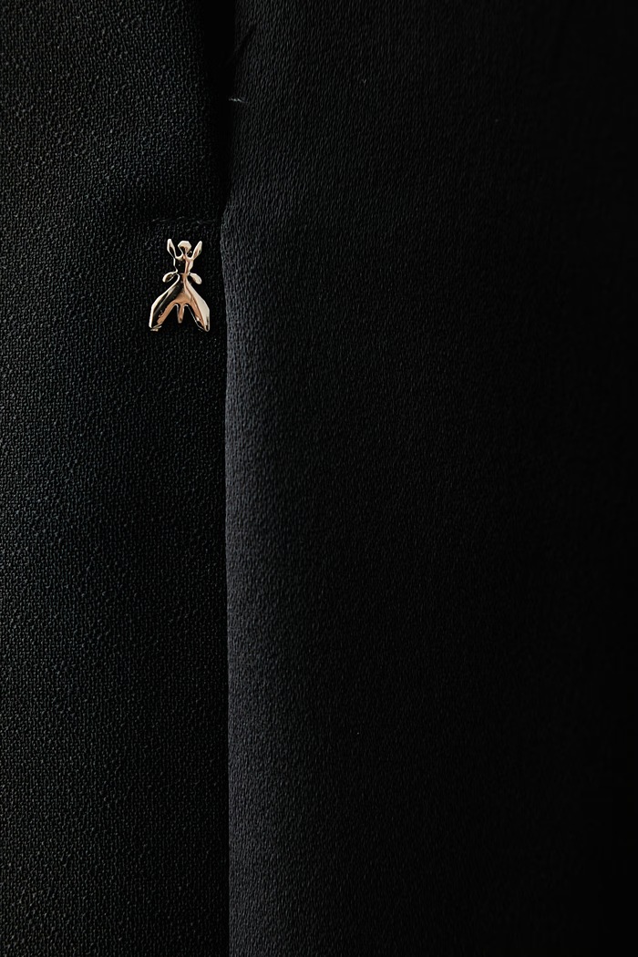 Spodnie straight damskie Patrizia Pepe czarny 8P0244.C7004