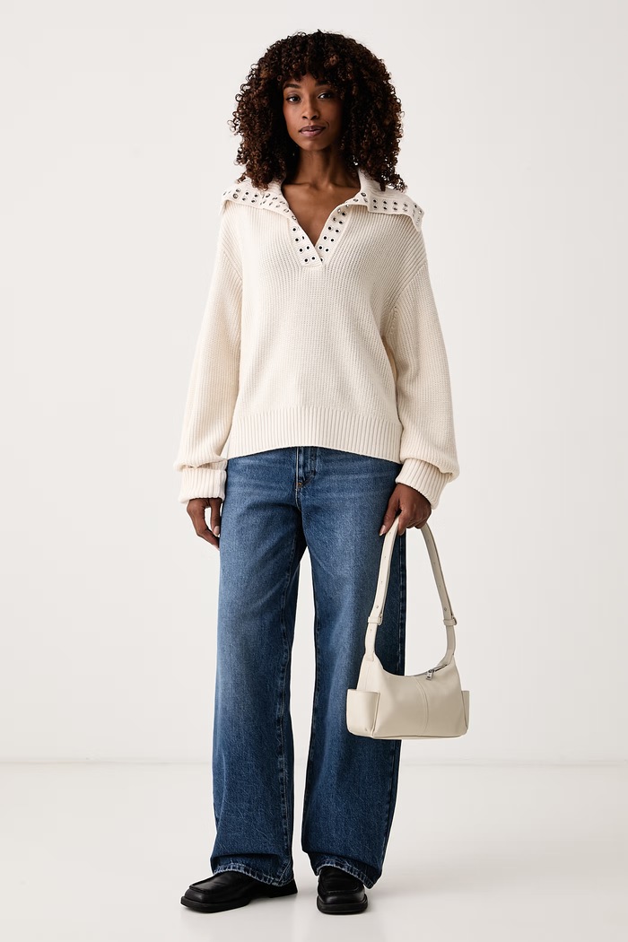 Patrizia Pepe jeansy relaxed fit damskie 8P0026.D1WZB niebieski AW26