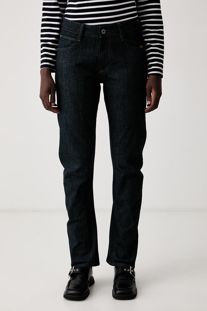 G-Star jeansy slim fit damskie G-Star Arc 3D Slim granatowy D29948.E541