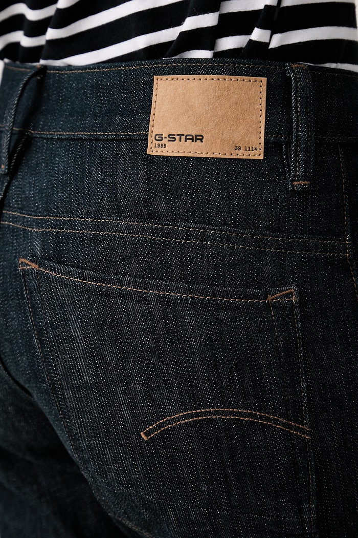 G-Star jeansy slim fit damskie G-Star Arc 3D Slim granatowy D29948.E541