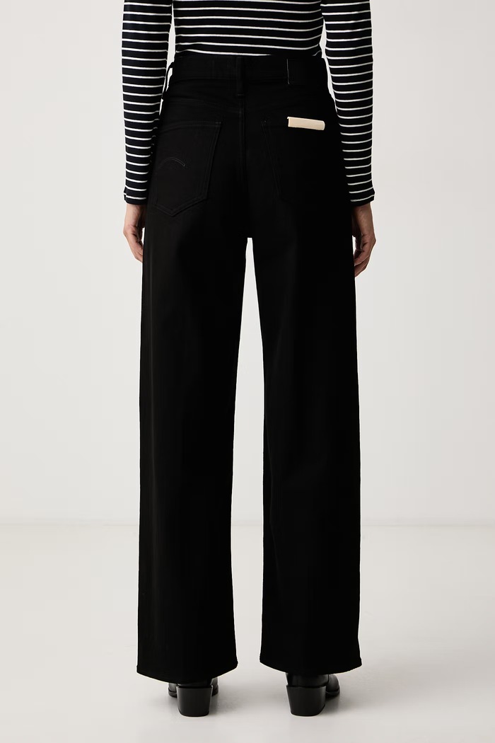 Abbigliamento G-Star Straight da donna Deck 2.0 High Loose D23591.E652 nero