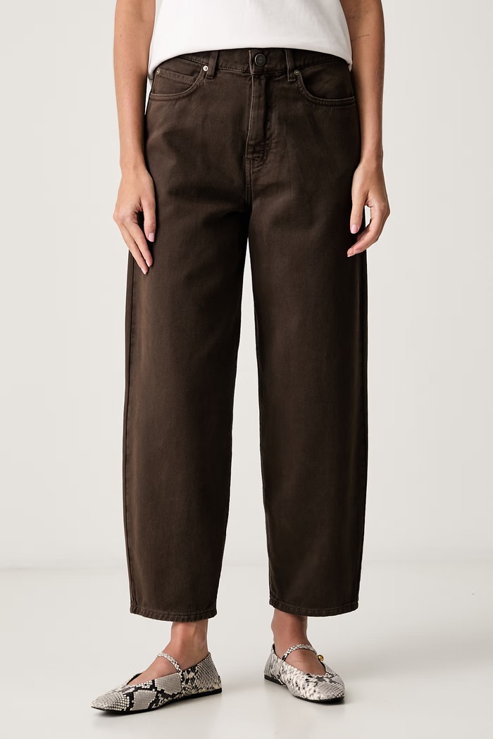 Pinko jeansy relaxed fit damskie brązowy 103857.A3KU